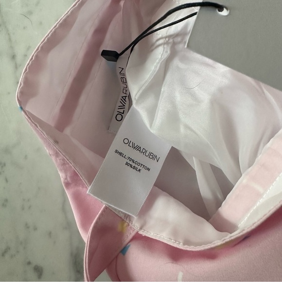 NWT Olivia Rubin Andy bag pink drawstring pouch bag Miami shapes - Picture 6 of 6